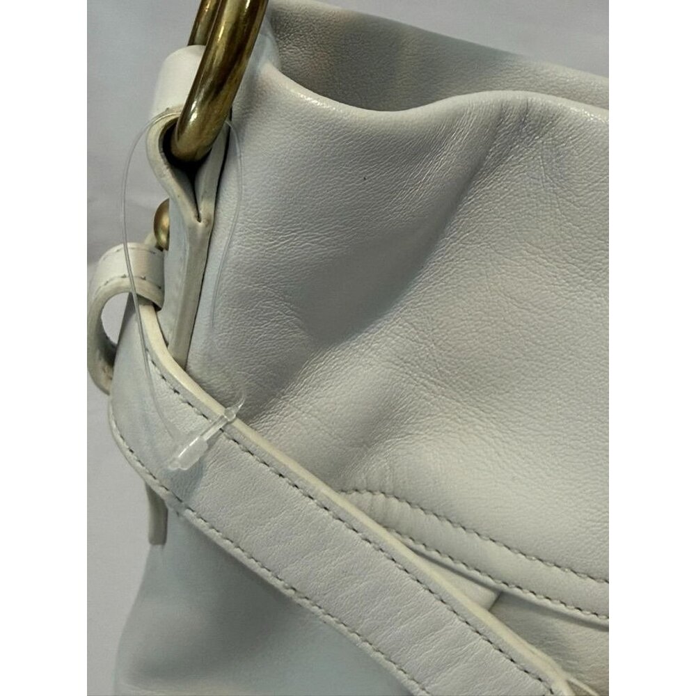 Coach Hampton White Hobo Shoulder Bag Gold tone Hardware NWOT - Picture 5 of 13